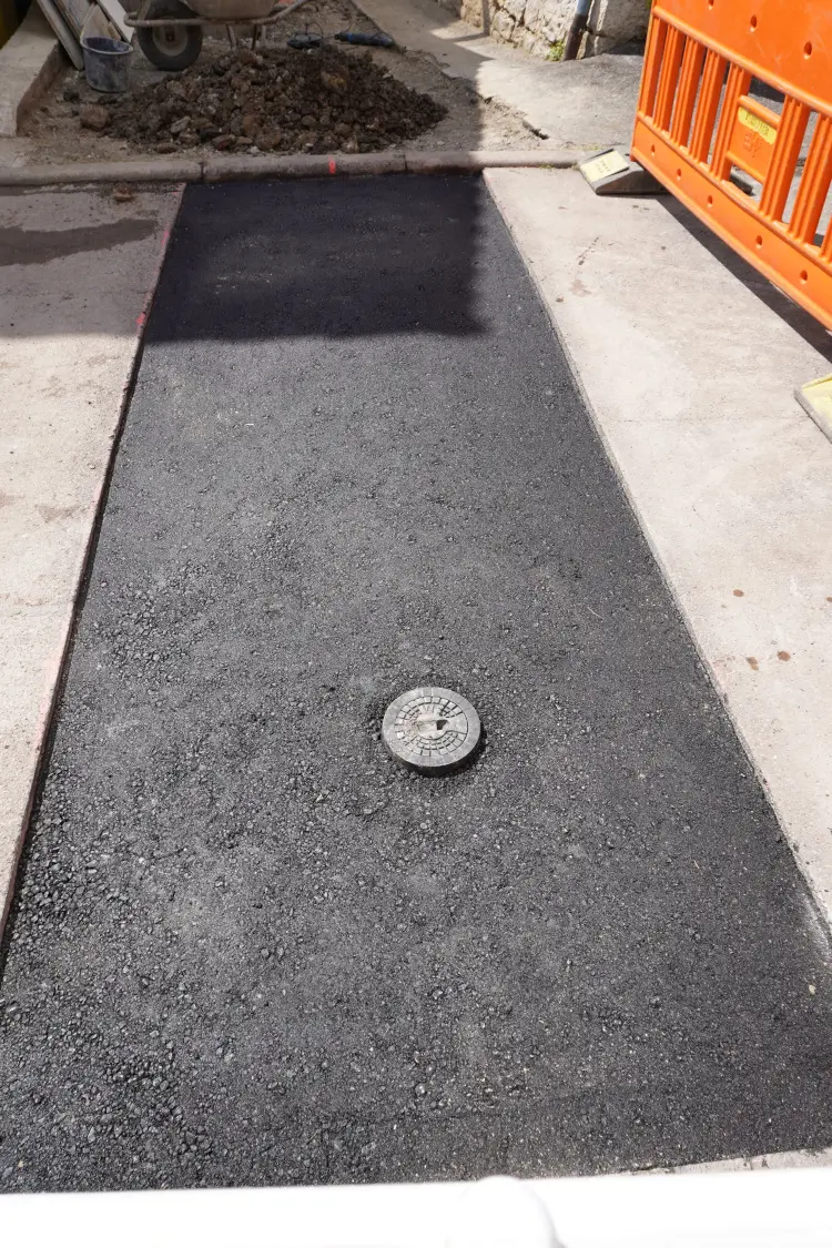 Kabelgraben – Nachher